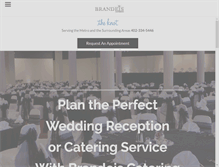 Tablet Screenshot of brandeiscatering.com